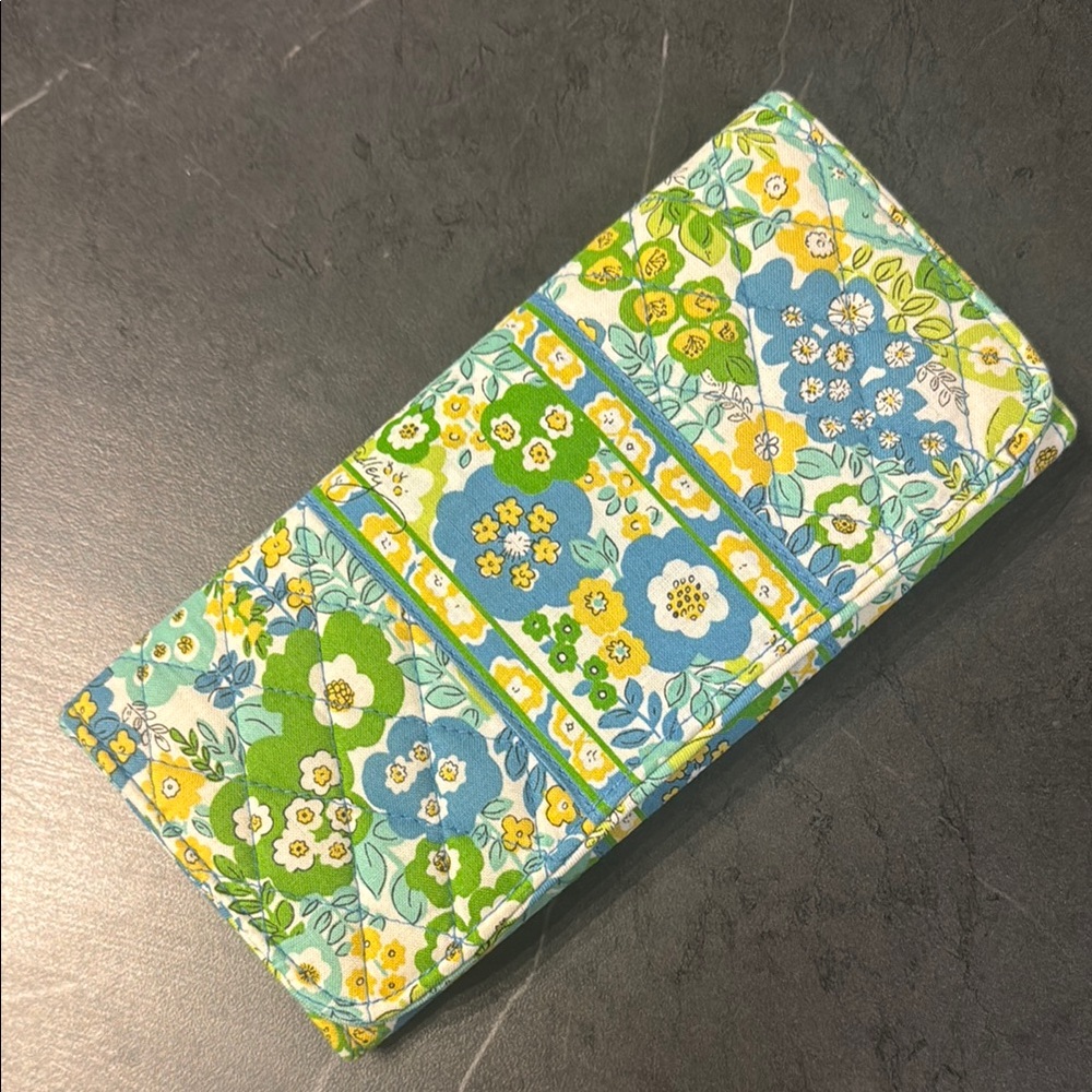 Vera Bradley Blue and Yellow Floral Wallet